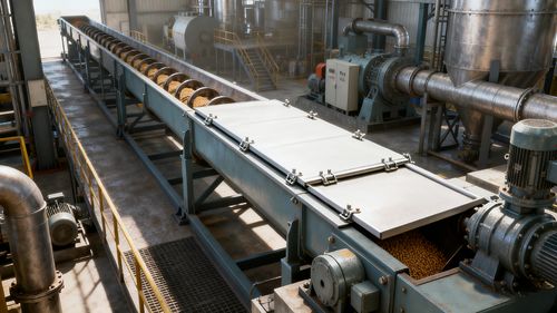 사료 공장에서의 U자형 스크류 컨베이어의 효율적인 적용