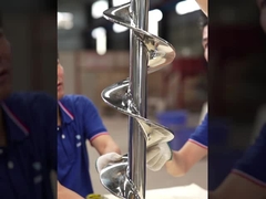 AS0001 스테인리스 스틸 소형 유연 곡물 오거 나사 비행 주문