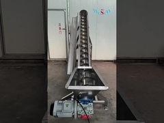 맞춤형 자동 피더를 위한 맞춤형 스테인리스 스틸 기울기 나사 컨베이어