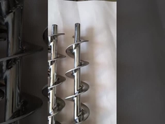 부드러운 완성 된 표면 스테인리스 스틸 오거 나사 착용 저항 물질 운송