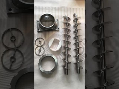 오거 스테인리스 스틸 피드 스크루 공장 배럴 워크 단단한 스틸 피드 스크루