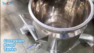 맞춤형 반응 용기 고품질 500L 저장 탱크 SS304/SS316L 스테인레스 스틸 저장 탱크/C