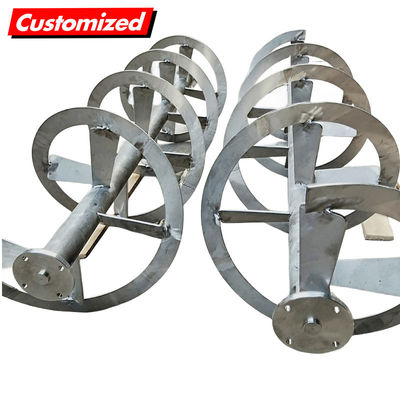 좋은 가격 viskosity Impeller Helical Ribbon Agitator 기계용 맞춤형 오거 나사 온라인으로