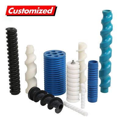좋은 가격 제조 주문 식품 등급 컨베이어 유연 스파이럴 오거 Upe Hdpe Pp Uhmwpe 폼 나일론 스크루 플라스틱 오거 Cnc Pars 기계 쉬운 조작 스크루 컨베이어 온라인으로