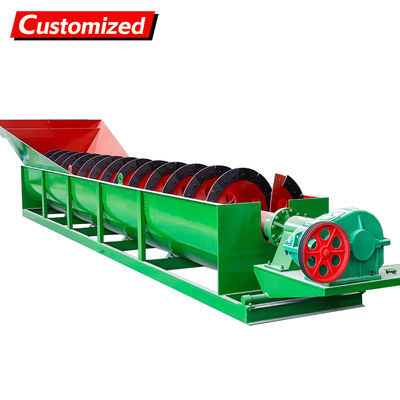 좋은 가격 Customized Stainless Steel Spiral Sand Washer with 40-280 tons/hour Capacity for Efficient Gravel Washing 온라인으로