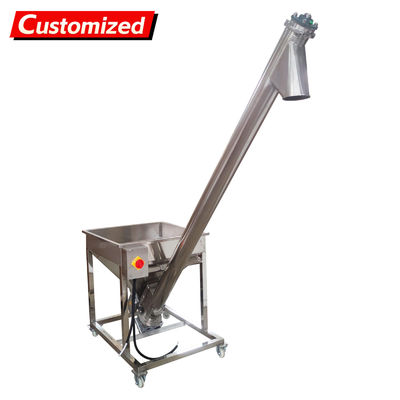 좋은 가격 customized Screw Powder Feeding Machine, Automatic Feeder Vibrating Hopper Inclined Conveyor, Powder Loading Machine Vibrating Hopper 110V 온라인으로