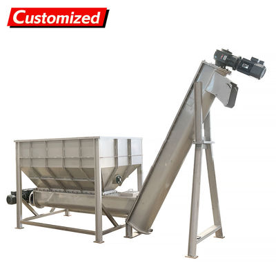 좋은 가격 대용량 자재 이송 및 운반을 위한 맞춤형 헬리컬 무축 스크류 컨베이어 온라인으로