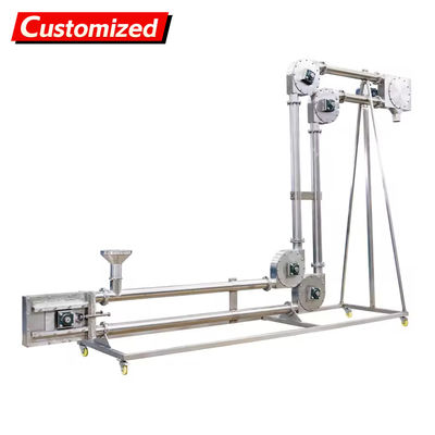 좋은 가격 완전 폐쇄 된 파이프 라인 체인 컨베이어 먼지 없는 분말 운송 산업용 분말 누출 없는 환경 장비 OEM 지원 온라인으로