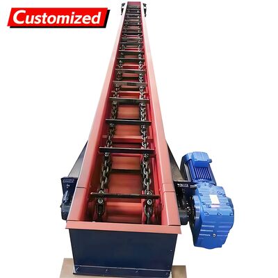 좋은 가격 Customizable Chain Scraper Conveyor Adjustable-speed automatic chain scraper conveyor Manufactured from stainless steel Suitable for fruits, flour, grains, and chemicals 온라인으로