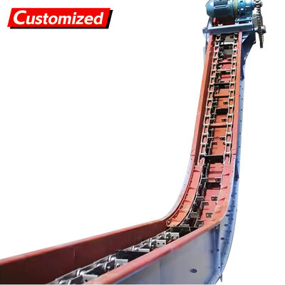 좋은 가격 Custom-made high-quality chain scraper conveyors and inclined drag chain scraper conveyors, suitable for transporting coal/ash/biomass, with specialized chain conveyors for wood chips. 온라인으로