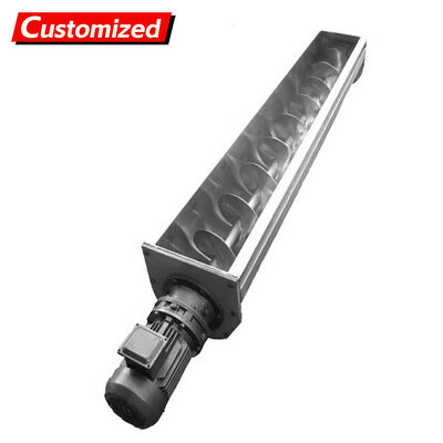 좋은 가격 맞춤형 스테인리스 스틸 나사 컨베이어 셰프리스 / 샤프트 / 트윈 샤프트 유형 곡물 / 파우더 재료에 대한 부식 내성 광업 나사 컨베이어 온라인으로