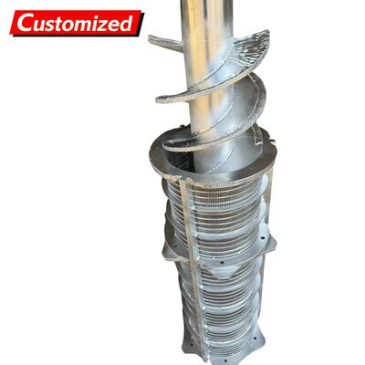 좋은 가격 에너지 및 광업, 농장, 건설 공사를 위한 맞춤형 스테인리스 스틸 연속 스크류 컨베이어 나선형 블레이드 스테인리스 스틸 스크류 샤프트 스테인리스 스틸, 탄소강 및 기타 온라인으로