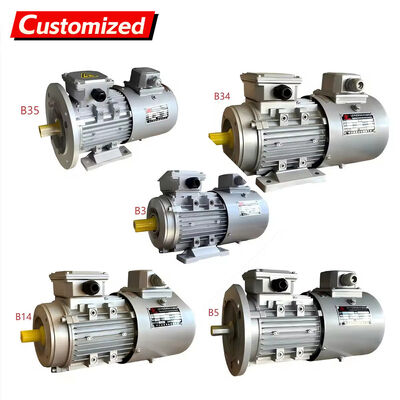좋은 가격 소프트 스타트 및 무단 속도 조절 기능을 갖춘 1400RPM 3상 AC 가변 주파수 드라이브 모터 온라인으로
