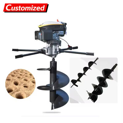 좋은 가격 다목적 토양 및 얼음 굴착을 위한 공랭식 2행정 엔진 휴대용 오거 보링 머신 온라인으로